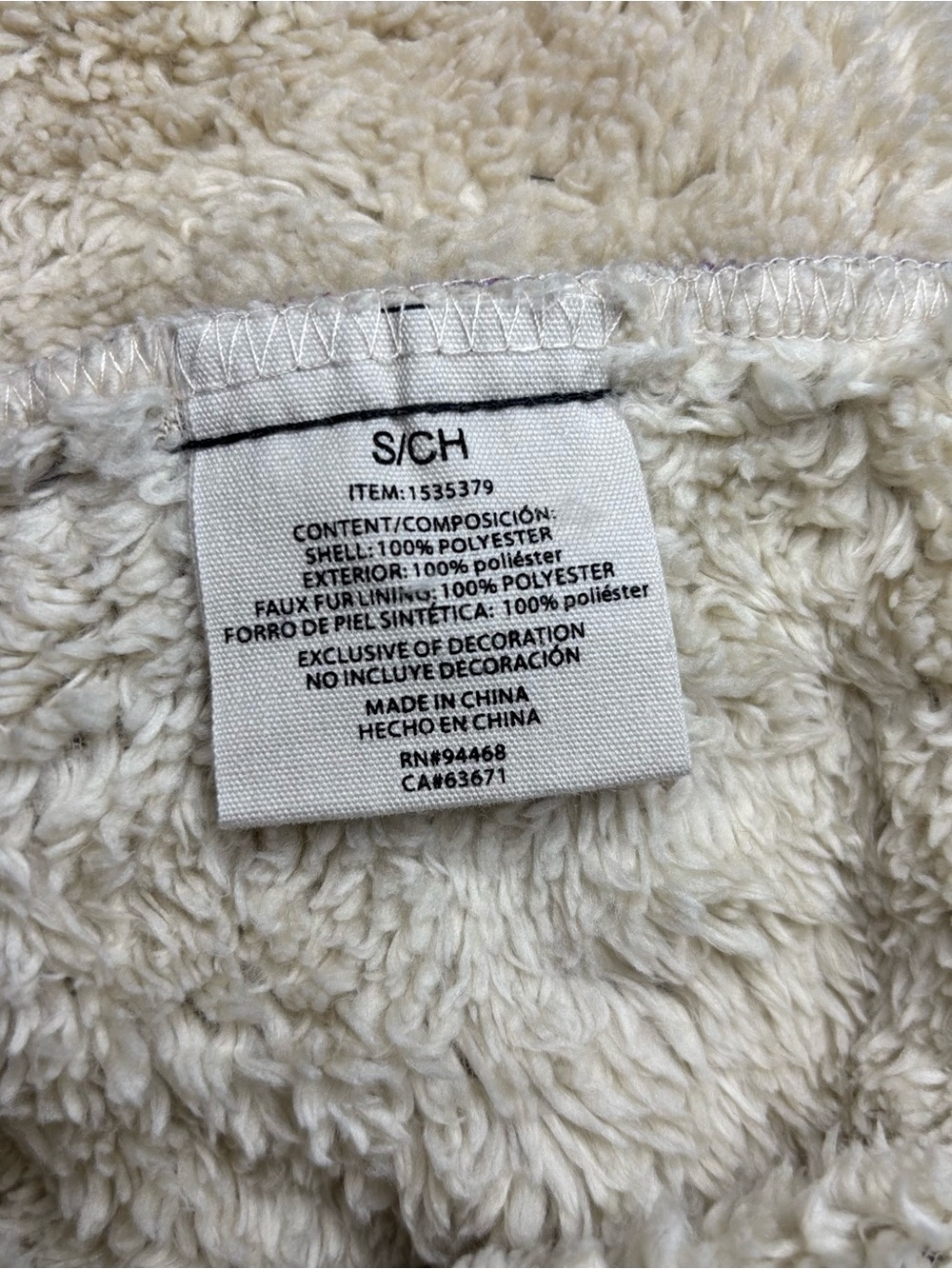 Sage Collective Faux Fur Lined Plaid Shacket Jacket Purple Pink Small Anthro - Picture 7 of 10
